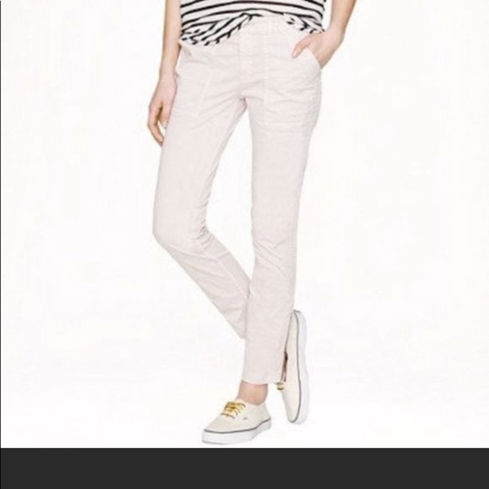 👖👖👖J.Crew Off-White Motorcycle Pants Size 31 great for summer!